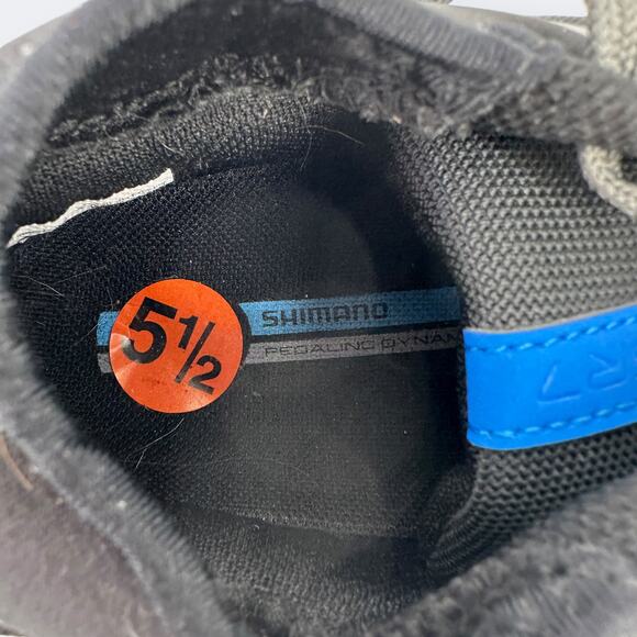 Shimano GR7 Flat Pedal Sneaker Shoes Womens Size 37 5 5.5 Black Gray Lace Up - Picture 7 of 8